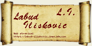 Labud Ilišković vizit kartica